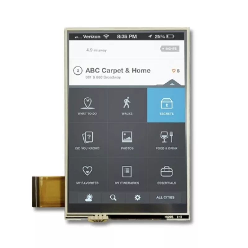 3.5 '' 320x480 Resistan Touch TFT Modul