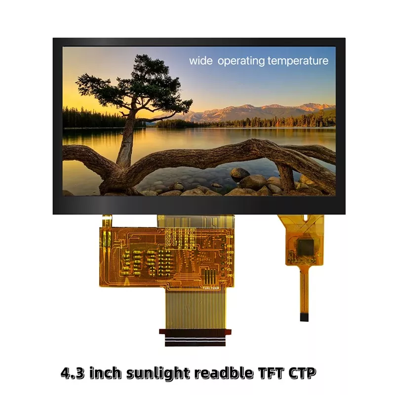 4.3 inci 480x272 dengan modul TFT layar sentuh