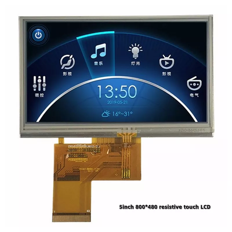 Modul TFT sentuhan resistif 5 inci